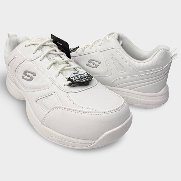 Skechers Work Relaxed Fit Dighton SR Men\'s 10 White EH SRO Safety Shoes 77111 main image 6